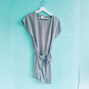 Latiste Gray Tie-Waist Dress - Size S
